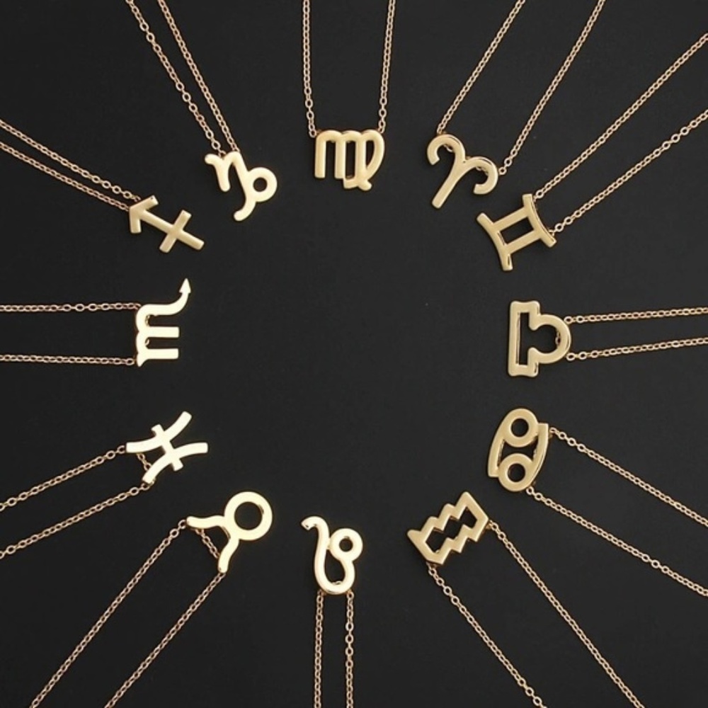 2/$20 Zodiac Sign Gold Necklaces - Picture 2 of 5